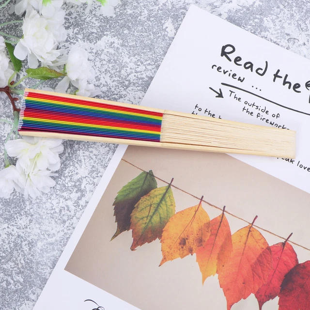 Éventails Pliants Arc-en-ciel - Lot De 12 - Parfaits Pour La Marche Des Fiertés Et événements LGBTQ+