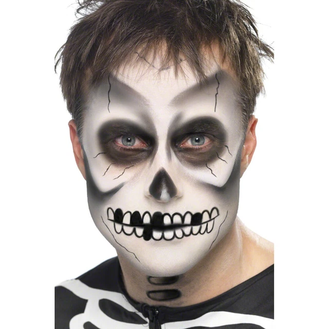 Halloween Trucco Scheletro Make Up Trucco Halloween Skelettschminke Trucco