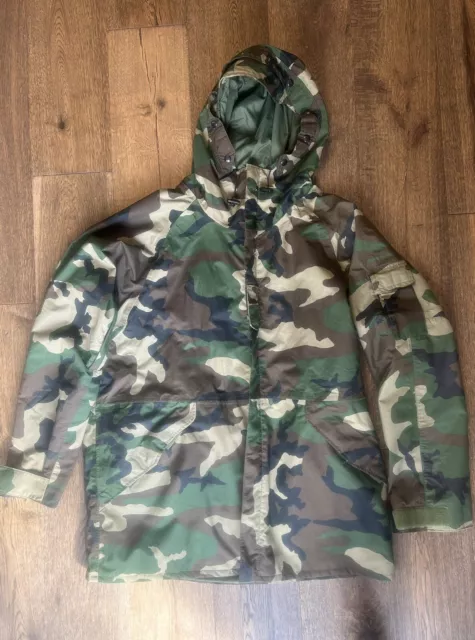 US Army Cold Wet Weather Gen 1 ECWCS M81 Woodland Goretex Parka Jacket  XL LONG