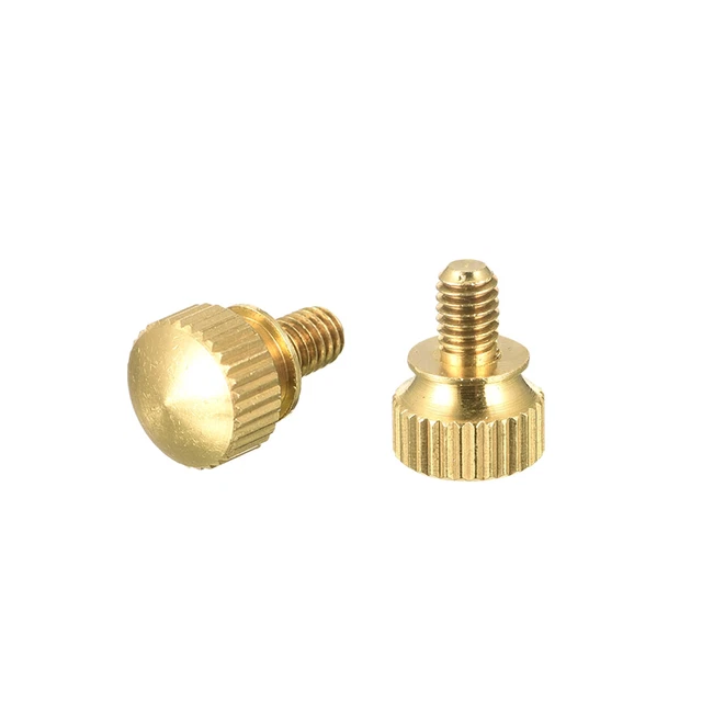 10 Vis Moletées Pouce En Laiton – M4x12 Mm, Boutons De Préhension, Mécanique, Uxcell