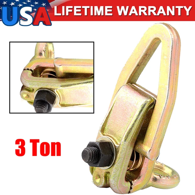 3 Ton Two-Way Frame Back Self-Tightenin​g Grips & Auto Body Repair Pull Clamp US