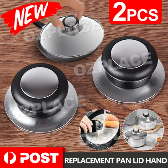 2Pcs Replacement Kitchen Saucepan Cookware Pot Pan Lid Hand Grip Knob Handle AU