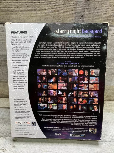 Software de astronomía Starry Night Backyard 4.X para Windows Mac versión 4.X 3