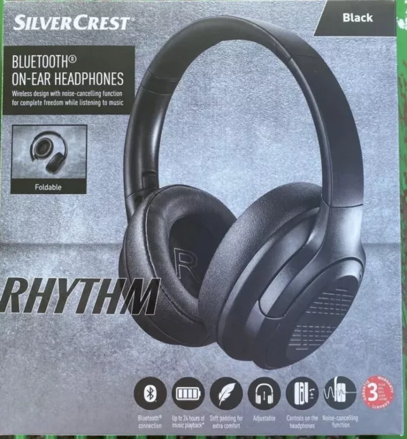 SILVERCREST TRUE - Bluetooth In- UK NEW Headphones WIRELESS - £22.00 - Black/White PicClick Ear