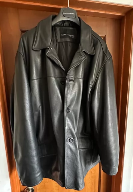 Kenneth Cole New York Men's Leather Coat