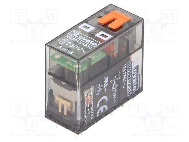 Relais électromagnétique FINDER 65.31.8.230.0300 - 230VAC, 30A/250VAC, SPST-NO - Neuf