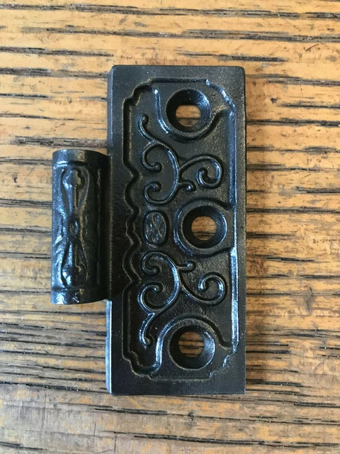 Antique Cast Iron Door Hinge, Right Half Only - 3" x 3"