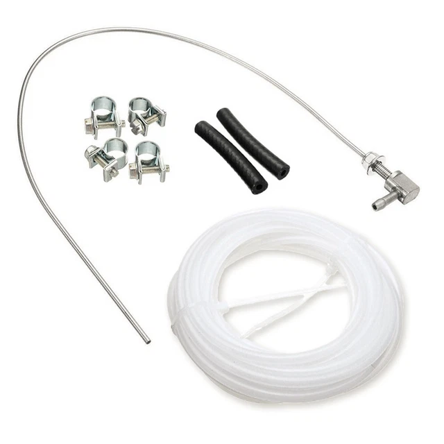 Car Heater Fuel Tank Hose Clip Pipe Line w/4 Clamps Kit For Webasto Eberspacher
