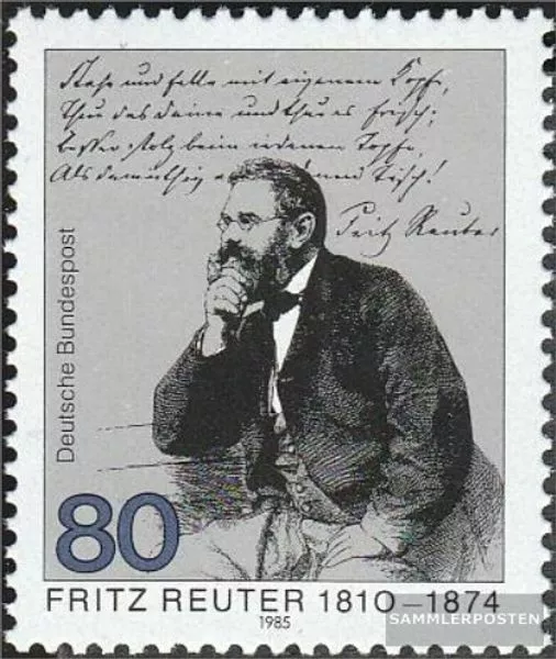 BRD (BR.Deutschland) 1263 (kompl.Ausgabe) postfrisch 1985 Fritz Reuter