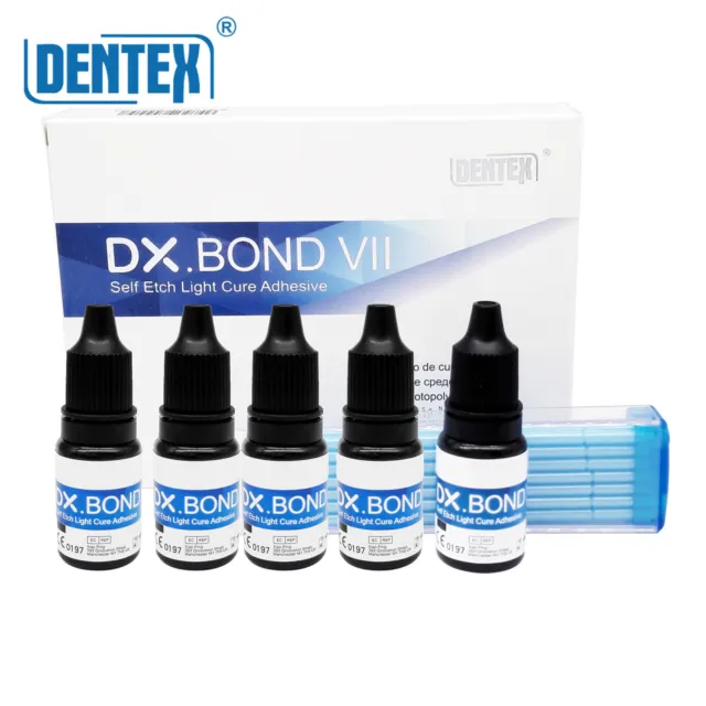 5*Dentex Dental DX.BOND VII Universal Self Etch Light Cure Adhesive Bonding 3ml