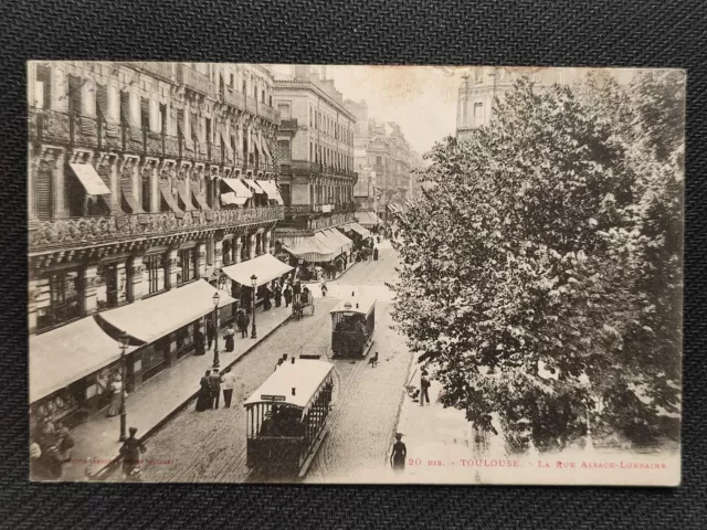 CPA - TOULOUSE - La rue Alsace Lorraine