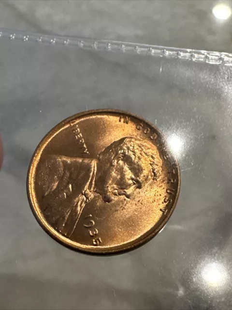 1935 Lincoln Cent, Red uncirculated