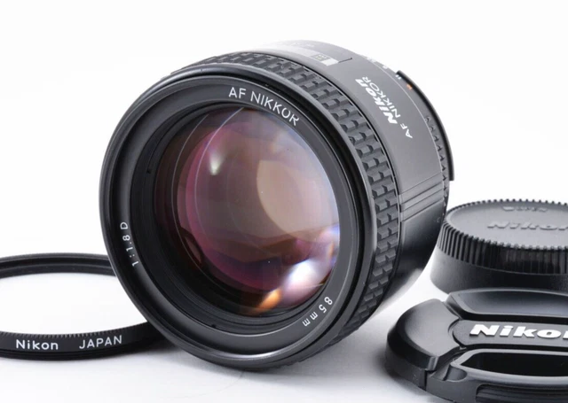 Nikon NIKKOR AF 85mm f/1.8 D Portrait Prime Lens w/Hood [N Mint] Japan 1960538