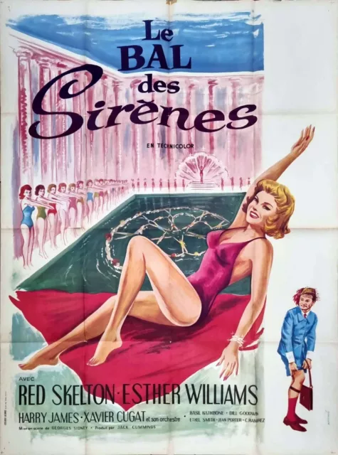 Affiche cinéma originale. Le bal des sirènes/Bathing Beauty/ George Sidney -1944 2