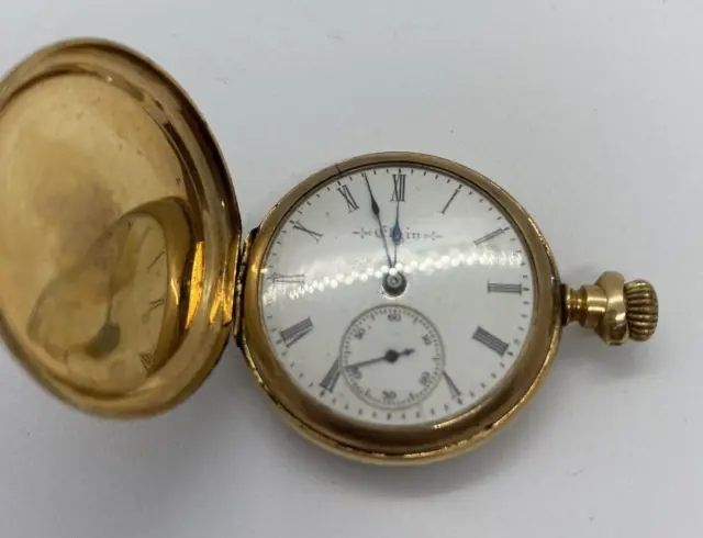 1904 Elgin National Watch Company - 14k Solid Gold- 7j Pocket Watch