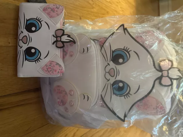 Loungefly Disney Aristocats Marie Cat Mini Backpack & Wallet