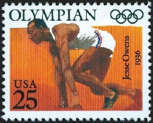JESSE OWENS US #2496 Mint Never Hinged 4 Gold Medals 1936 Olympics Track Field