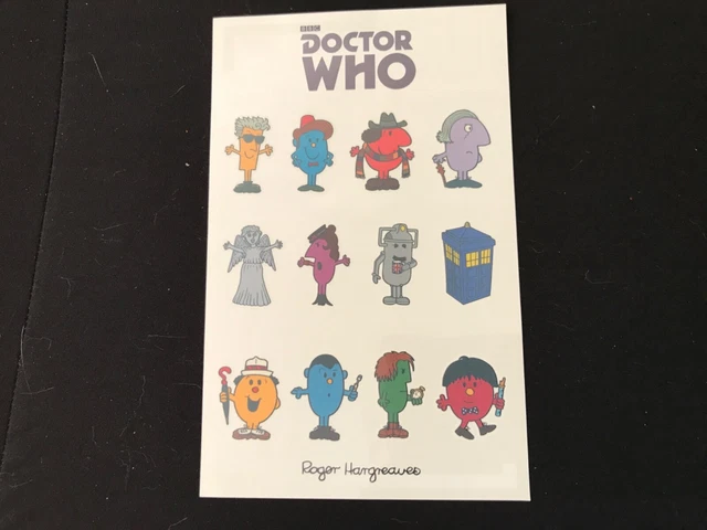Doctor Who Dr. Who Mr. Men Tattoo Sticker Sheet NYCC Exclusive Comic Con NEW Doctor Who Dr. Who Mr. Men Tattoo Sticker Sheet NYCC Exclusive Comic Con NEW