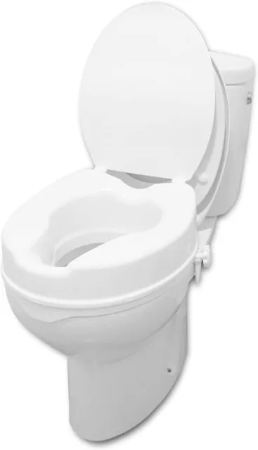Sollevamento sedile WC PEPE con coperchio 10 cm, rialzo sedile WC, sedile WC