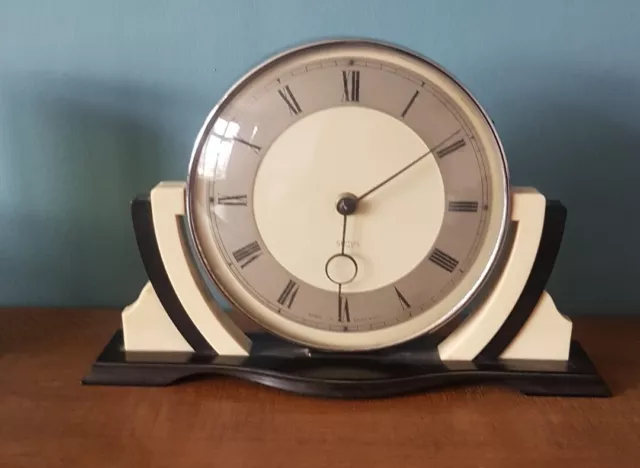 Vintage Smiths Mantle Clock 1950s Art Deco