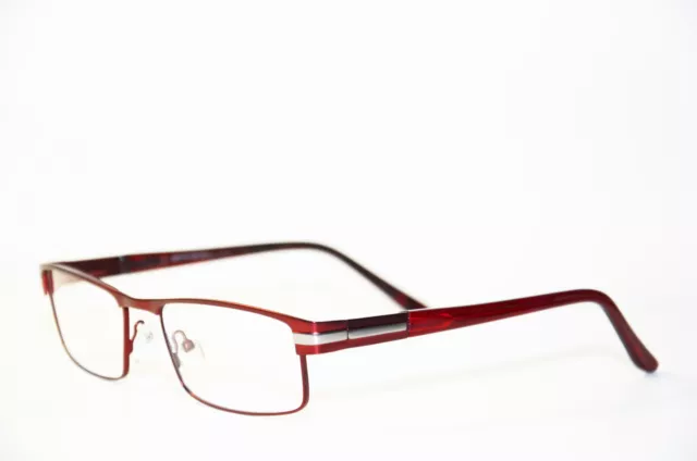 Lesebrille / Lesehilfe für Damen Brille aus Metall 665 rot 1,0 bis 5,0 Neu