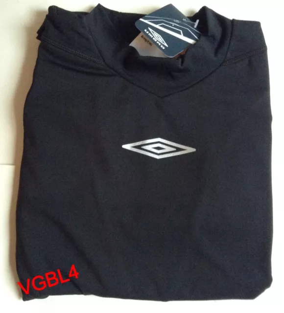 Umbro High Hal Motion Control 37 Kompression Baselayer Brandneu Mit Etikett - Schwarz