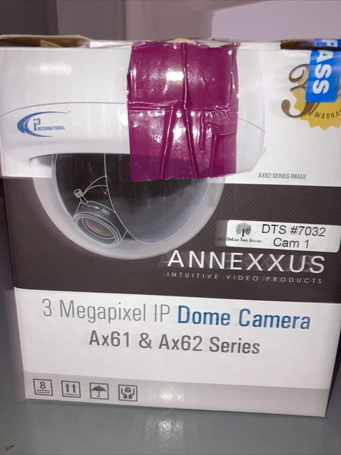 i3 International Annexxus Ax61D2 Ax62 Series 3 Megapixel IP Dome Camera
