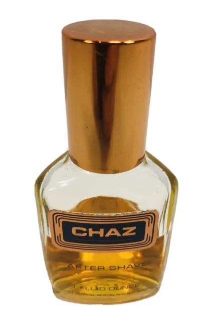 Chaz After Shave Splash Cologne 1 Fluid ounce Bottle HALF FULL VINTAGE RARE