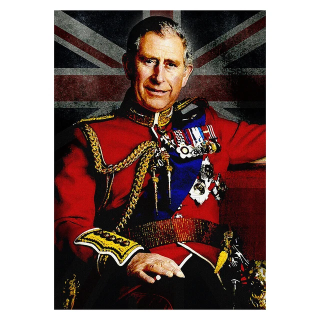 KING CHARLES CORONATION Crowned 2023 Poster Print 2023 Wall Art A5 A4
