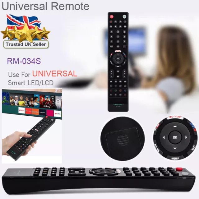 Universal Remote Control For All Devices Perfect UK TV Replacement Controller