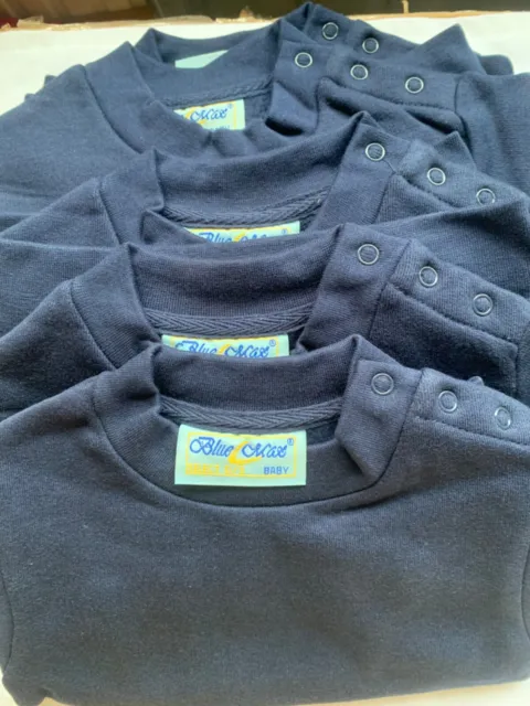10 x Brand New Baby size Navy Blue Sweatshirts