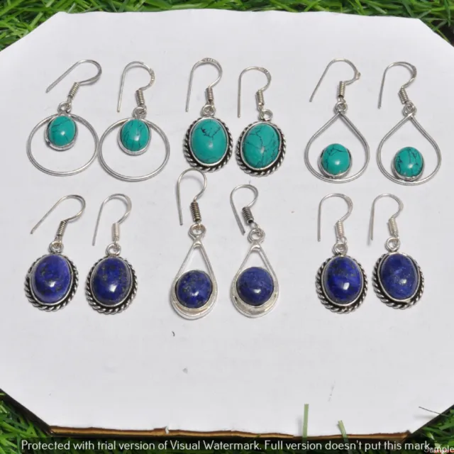 Multi & Mixed 50 Pair Wholesale Lot 925 Sterling Silver Earring NLE-2292