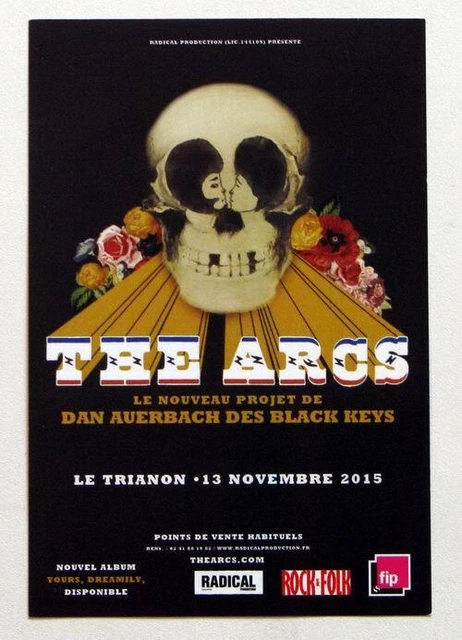 RARE FLYER THE ARCS Paris Le Trianon 13/11/2015 Not a Ticket