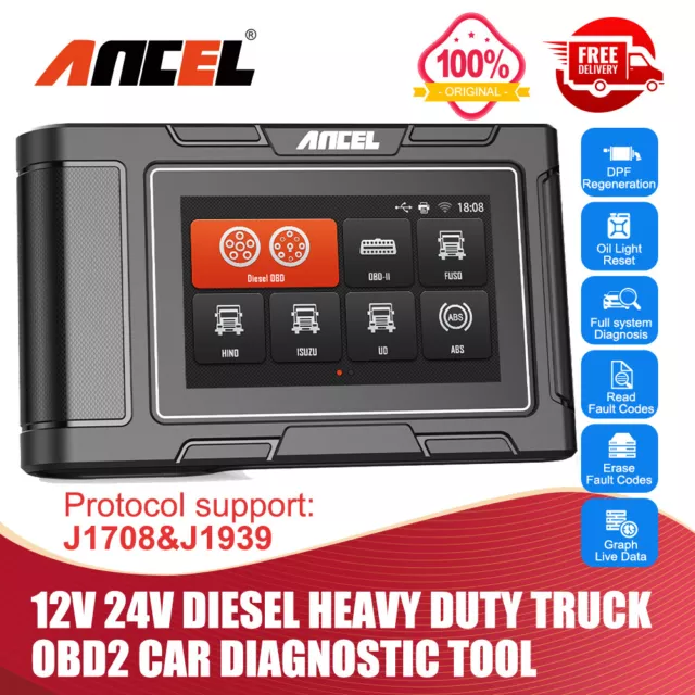 For diesel 12V-24V powered vehicles, 2-in-1 code scanner for heavy dut –  Big sales know more about what you need