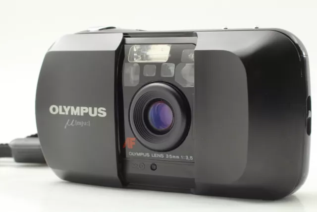 READ [Near MINT] Olympus μ mju Infinity Stylus Black 35mm Point & Shoot JAPAN