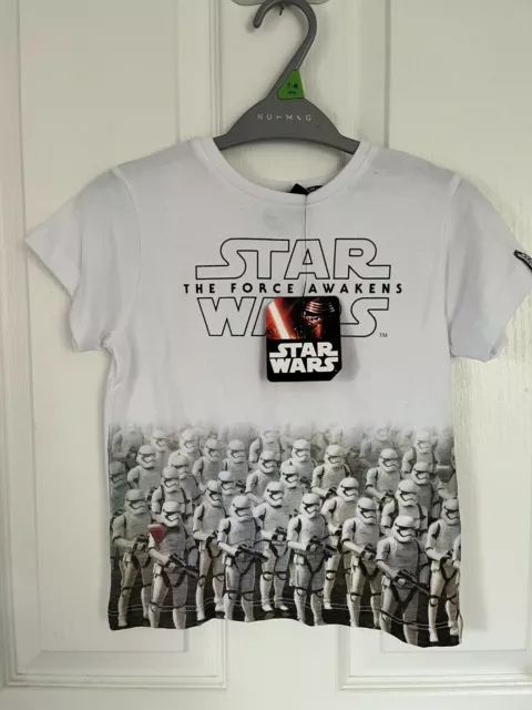 Obi-Wan Fans Kenobi Star Wars Kids The Force Awakens Storm Troopers Tshirt Bnwt