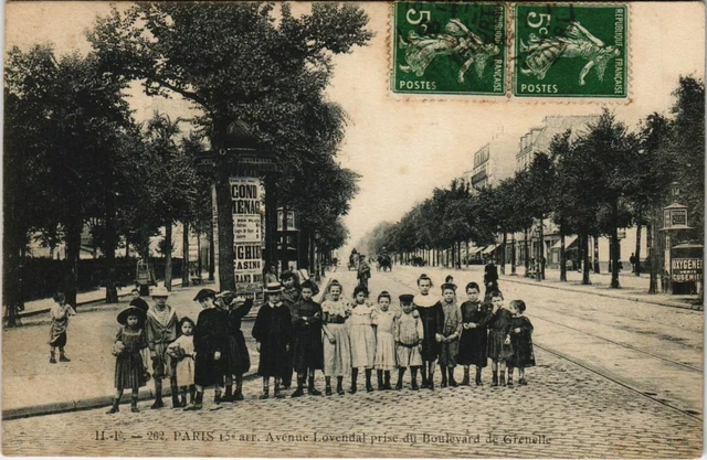 CPA PARIS 15th Avenue Lovendal taken from Boulevard de Granelle (65892)