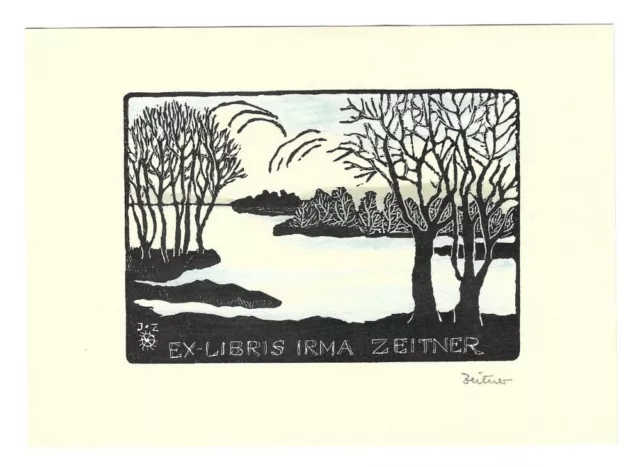 IRMA ZEITNER: Eigen- Exlibris