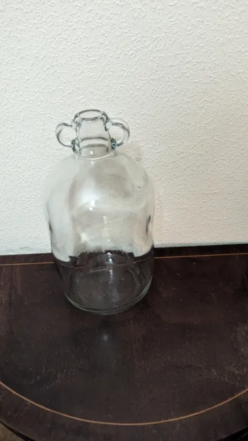 Recycle And Reuse 1 Gallon 5 Litres  Clear Glass Demijohn Bottle.