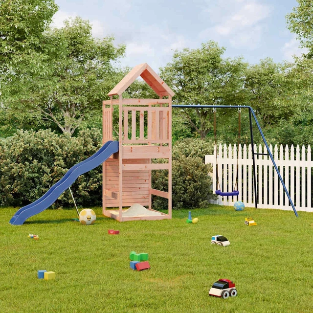 Parco Giochi Legno Gecheer - Con Scivolo E Arrampicata Per Giardino