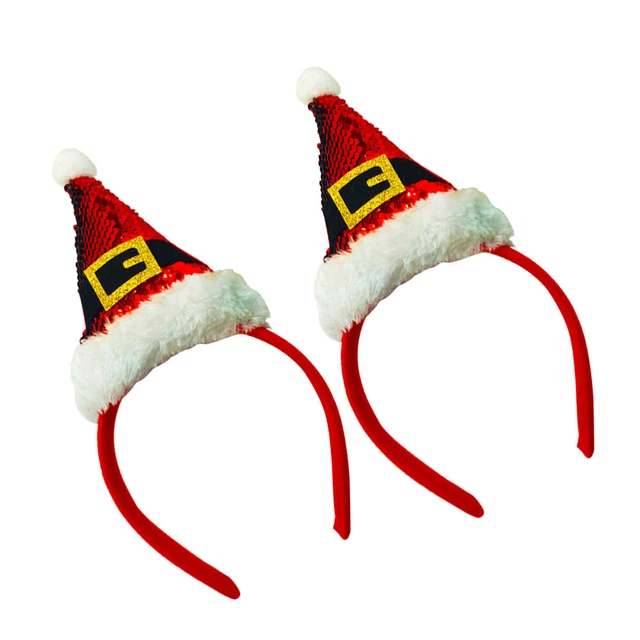 2 piezas de adornos para el cabello de Navidad ropa de niña adornos para el cabello para niños diadema