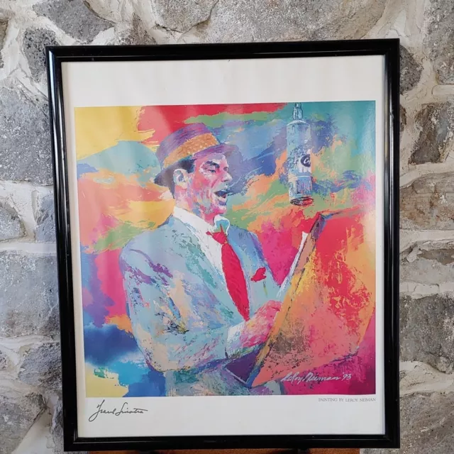 Vintage Frank Sinatra 24 x 20 Print of Painting by Leroy Neiman