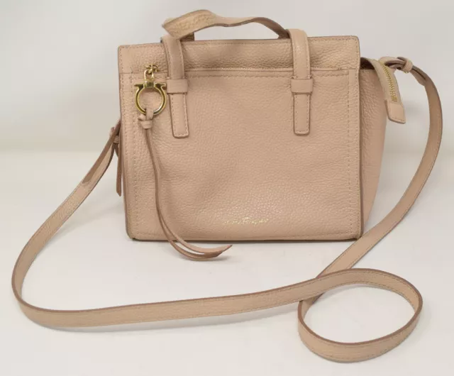 Salvatore Ferragamo Amy Tote Pebbled Leather Small