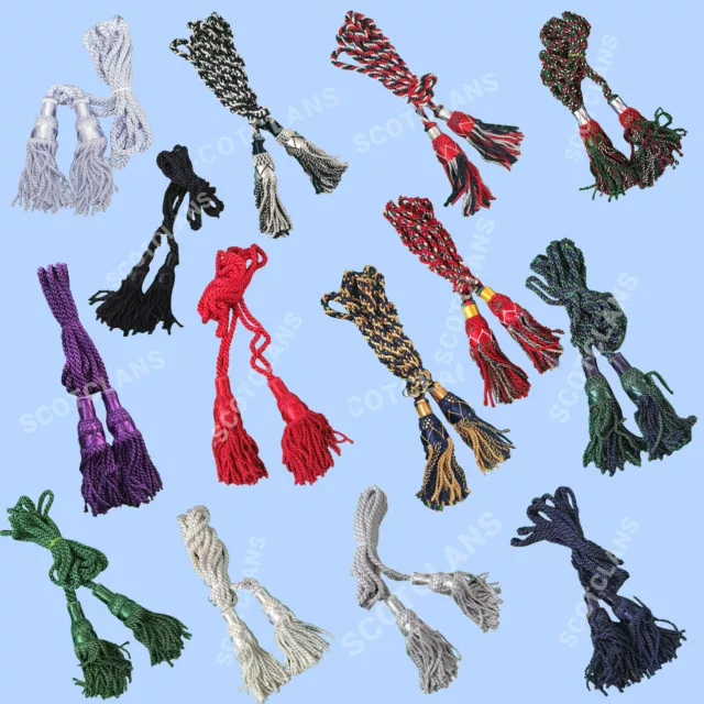 Highland Bagpipe Drone Cord Silk High Quality Silk Material Various colors