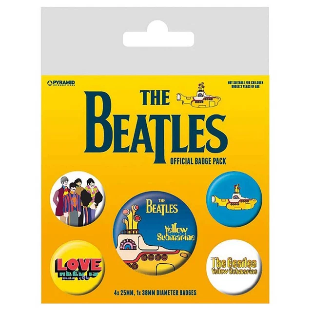 Spille Beatles Green Badge Pack (4 Pz