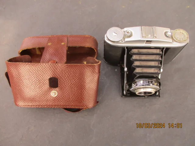 AGFA Isolette Vintage Kamera mit AGFA Isolette inkl. Ledertasche
