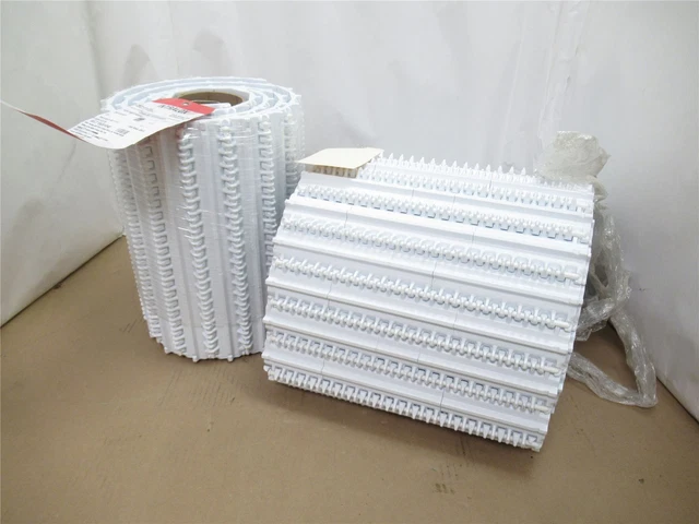228483 New-No Box; Intralox 55381240 Open Hinge Cone Top Belt 14" W x 25' Long