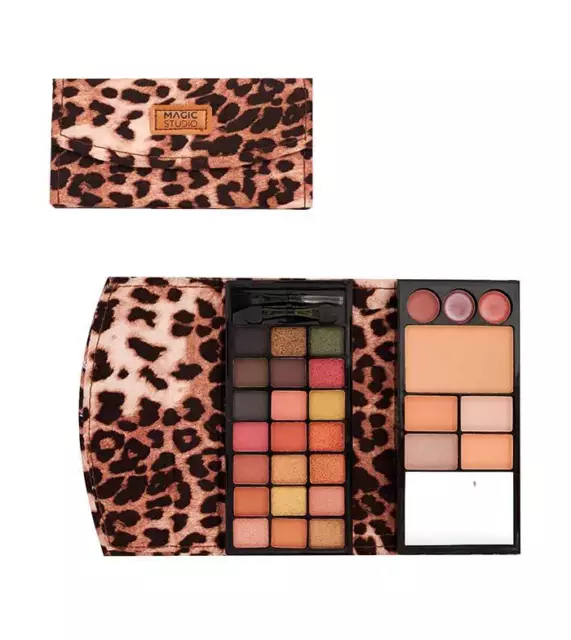 Trousse Magic Studio Wild Safari Maquillaje Make Up Viaje Kit 31 Piezas + Regalo