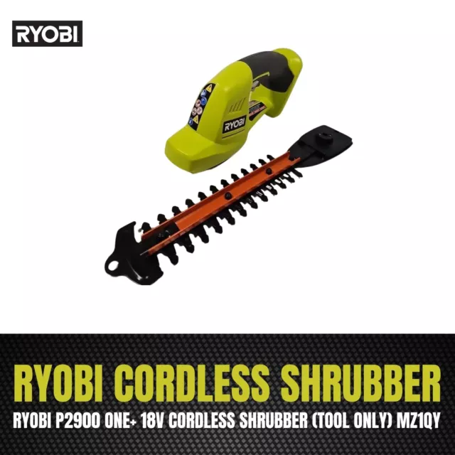 RYOBI P2900 ONE 18V Cordless Shrubber Tool only Mz1qy 67.56