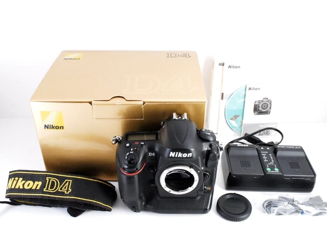 [AS-IS] Nikon D4 16.2MP FX Digital SLR Camera Body Charger Box From Japan
